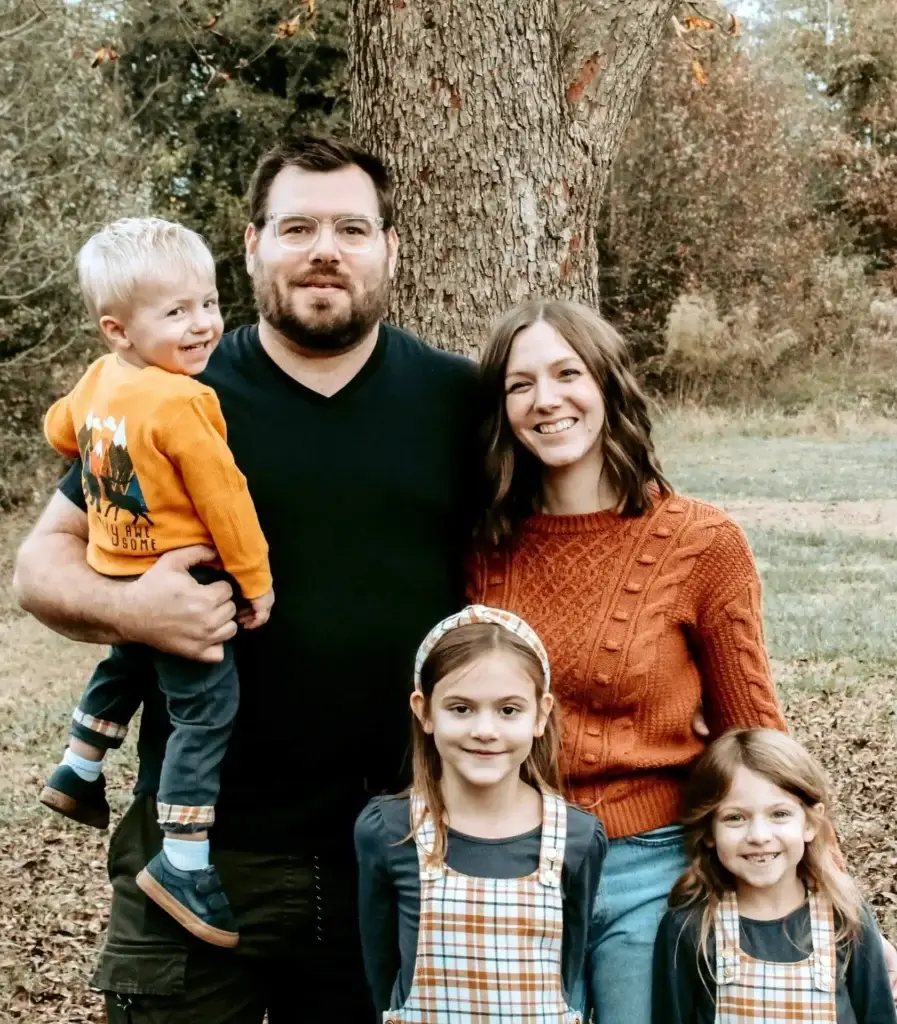 Clint Culpepper and his wife, Jessica, and three children Renee, Everly and Bennett.