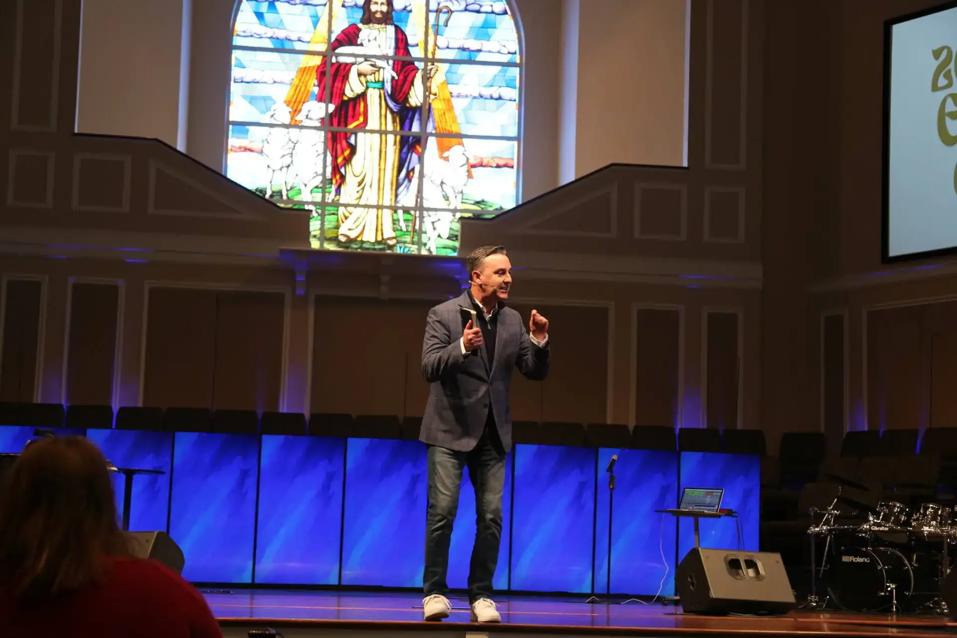 Daven Watkins preaches at the Alabama Baptist State Evangelism Conference