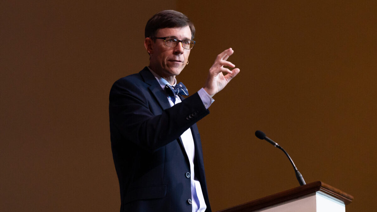 Ben Bowden gives the convention sermon during the 2024 Alabama Baptist State Convention annual meeting